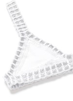 Detail View -Click To Enlarge 'Valentine' hand crochet triangle bikini top