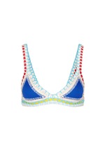 Main View -Click To Enlarge 'Tuesday' hand crochet triangle bikini top
