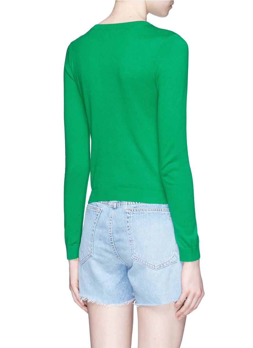 alice and olivia floral sweater