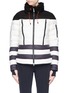 Main View - Click To Enlarge Main View - Click To Enlarge - Perfect Moment - 'Polar' colourblock hooded down puffer jacket