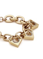 Detail View -Click To Enlarge 'Avron' crystal pavé cutout triangle charm bracelet