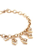 Detail View -Click To Enlarge 'Avron' crystal pavé cutout triangle charm necklace