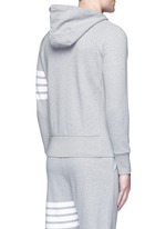 Back View -Click To Enlarge Stripe print cotton zip hoodie
