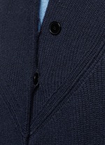 Detail View -Click To Enlarge Wool-cashmere knit cape