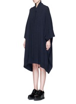 Front View -Click To Enlarge Wool-cashmere knit cape