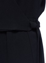 Detail View -Click To Enlarge 'Alvmie' wrap front crepe jumpsuit