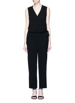 Main View -Click To Enlarge 'Alvmie' wrap front crepe jumpsuit