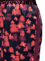 Detail View -Click To Enlarge Floral print silk satin pyjama pants