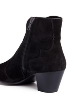 Detail View -Click To Enlarge 'Hurrican' suede cowboy ankle boots