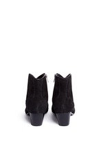Back View -Click To Enlarge 'Hurrican' suede cowboy ankle boots
