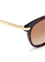 Detail View -Click To Enlarge 'Adrianna III' keyhole bridge tortoiseshell acetate sunglasses