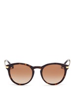 Main View -Click To Enlarge 'Adrianna III' keyhole bridge tortoiseshell acetate sunglasses
