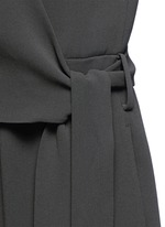 Detail View -Click To Enlarge 'Alvmie' wrap front crepe jumpsuit