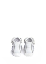 Back View -Click To Enlarge 'Les Baskets' perforated leather high top sneakers