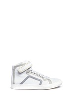 Main View -Click To Enlarge 'Les Baskets' perforated leather high top sneakers