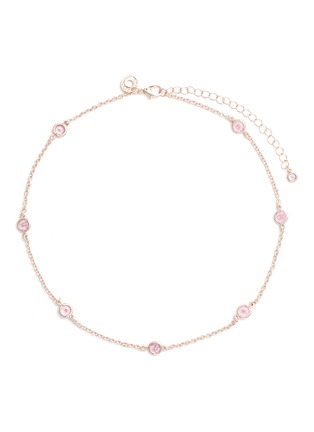 Main View - Click To Enlarge Main View - Click To Enlarge - CZ by Kenneth Jay Lane - Bezel set cubic zirconia station choker