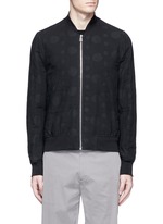 Main View -Click To Enlarge Polka dot jacquard cotton-wool bomber jacket