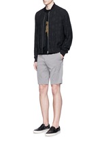 Figure View -Click To Enlarge Polka dot jacquard cotton-wool bomber jacket