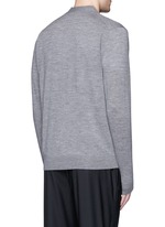 Back View -Click To Enlarge Merino wool cardigan
