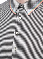 Detail View -Click To Enlarge Multi stripe polo shirt