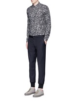 Figure View -Click To Enlarge Slim fit tailored wool sweatpants