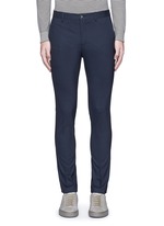 Main View -Click To Enlarge Slim fit micro check wool pants
