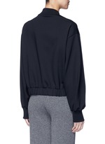 Back View -Click To Enlarge 'Scotia' scuba jersey bomber jacket