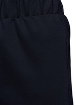 Detail View -Click To Enlarge 'Leanne' elastic waist scuba jersey cropped pants