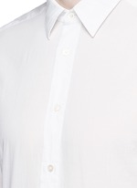 Detail View -Click To Enlarge Italian collar cotton shirt