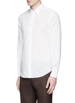 Front View -Click To Enlarge Italian collar cotton shirt