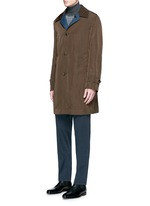 Detail View -Click To Enlarge Reversible wool and shell car coat