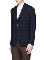 Front View -Click To Enlarge 'K-Jacket' check bouclé soft blazer