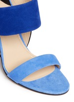 Detail View -Click To Enlarge 'Xiamen' colourblock suede slingback sandals