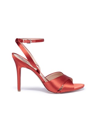 Main View - Click To Enlarge Main View - Click To Enlarge - Sam Edelman - 'Aly' cross strap satin sandals