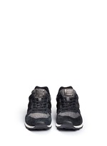 Front View -Click To Enlarge '996' herringbone suede running sneakers