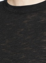 Detail View -Click To Enlarge Heathered slub jersey T-shirt