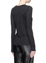 Back View -Click To Enlarge Heathered slub jersey T-shirt