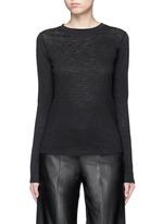 Main View -Click To Enlarge Heathered slub jersey T-shirt