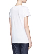 Back View -Click To Enlarge Beaded butterfly embroidery T-shirt