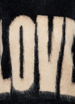 Detail View -Click To Enlarge 'LOVE' Mohair-wool sweater