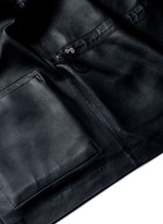 Click To Enlarge 'Dusa' hooded leather coat
