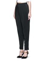 Front View -Click To Enlarge Pleat front harem pants