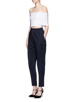 Figure View -Click To Enlarge Pleat front harem pants