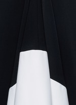 Detail View -Click To Enlarge Asymmetric godet hem dress