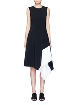 Main View -Click To Enlarge Asymmetric godet hem dress