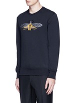 Front View -Click To Enlarge Skull moth embroidery sweatshirt