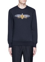 Main View -Click To Enlarge Skull moth embroidery sweatshirt