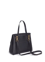 Back View -Click To Enlarge 'Lady' large contrast metallic lining leather bag