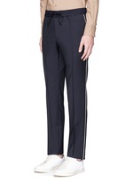 Front View -Click To Enlarge Side piping jogging pants