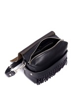 Detail View -Click To Enlarge 'Bianca' small fringe leather crossbody bag